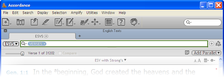 The Primary Workspace Toolbar