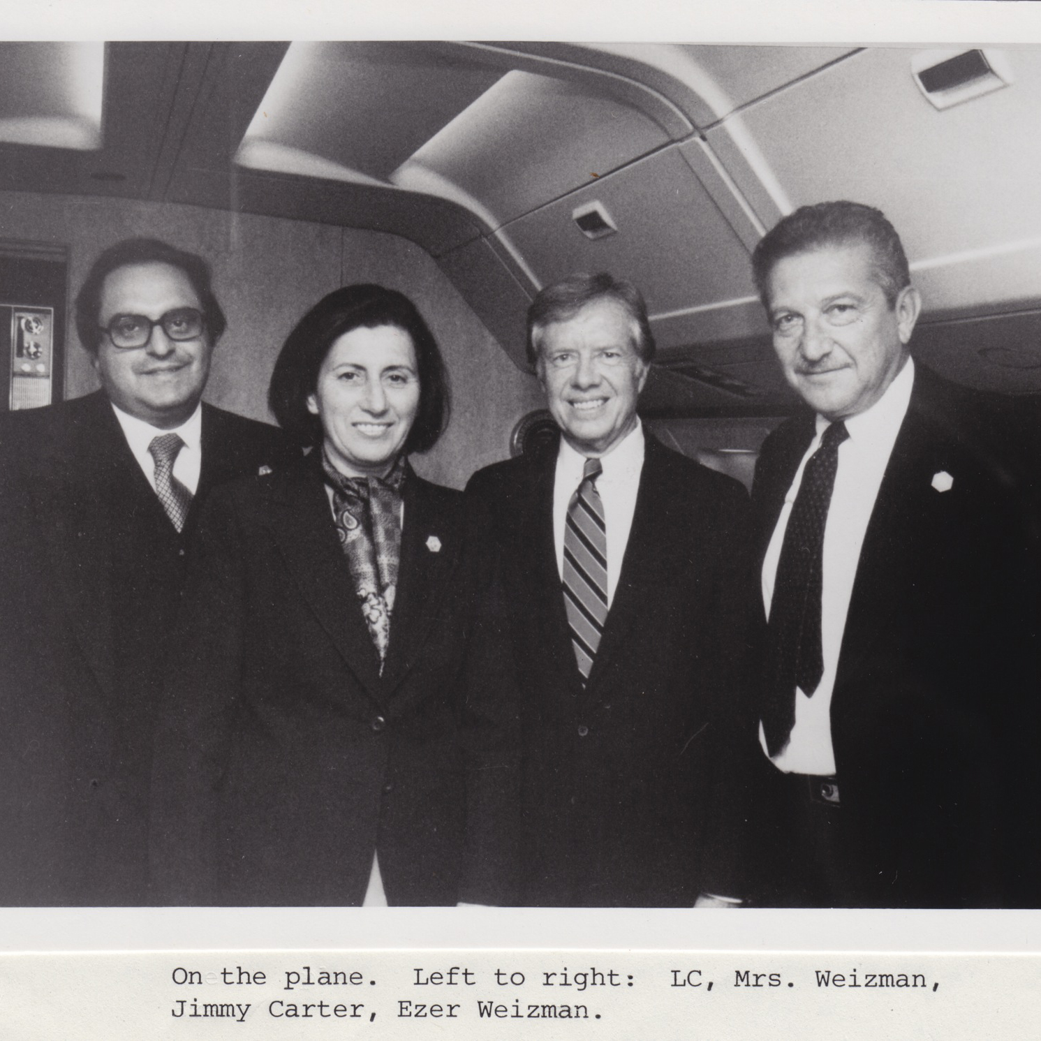1978 Charney Mrs. Weizman Carter and Weizman LHC34 caption