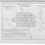 Plan, City Mstislavl', Mogilev Region, Governorate, Russian Empire, 1839