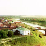Vitebsk. Part of the city with the Western Dvina - color