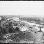 Vitebsk. Part of the city with the Western Dvina - b&w