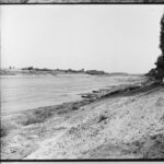 Western Dvina near the city of Drissa - b&w