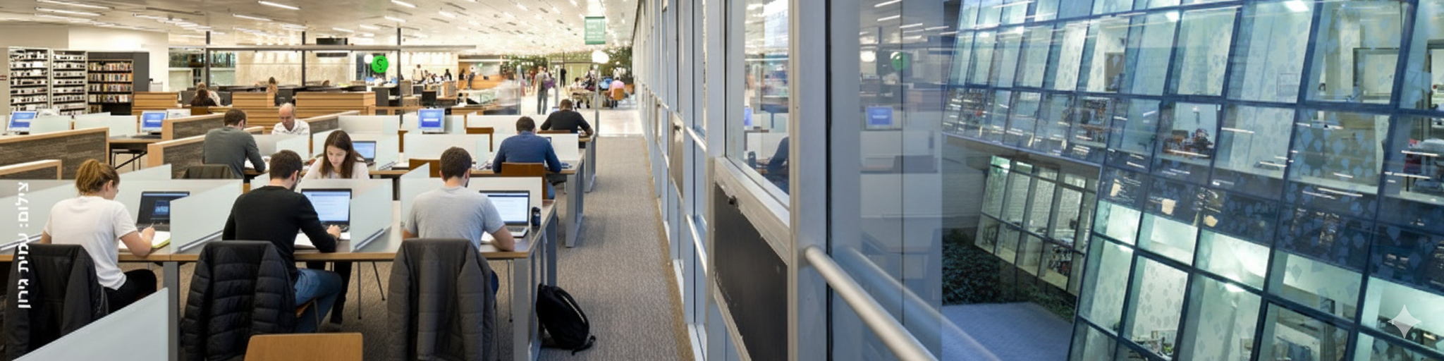 קומת הכניסה לספרייה